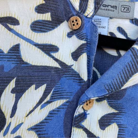 Billabong Authentic Classics 73 Hawaiian Floral Beach Shirt L - Picture 5 of 9